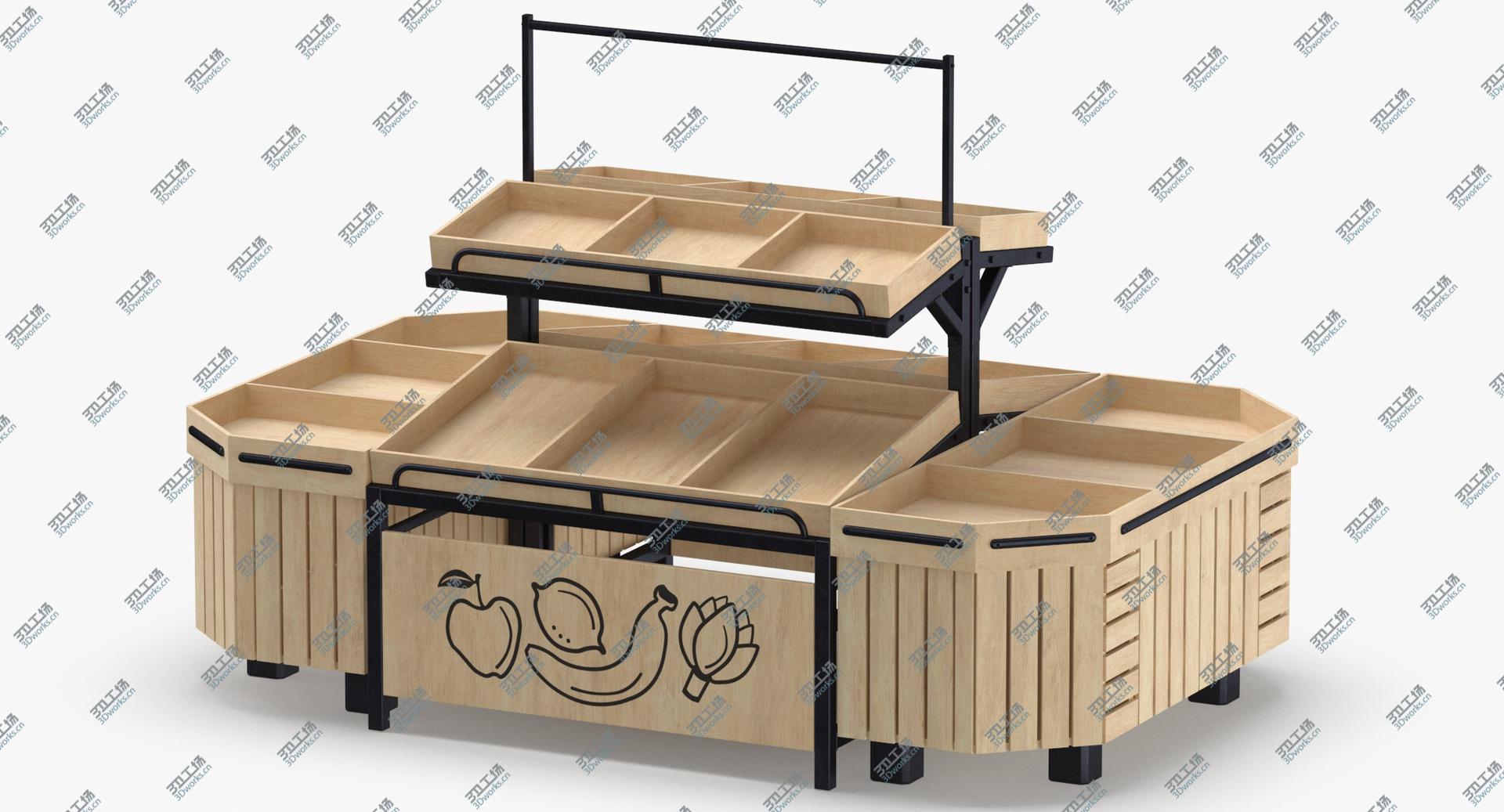 images/goods_img/202105074/Wooden Fruit And Veggies Display Rack 02 Without Tag 3D model/4.jpg